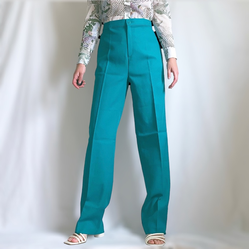 Vintage 70s/1970s teal pants